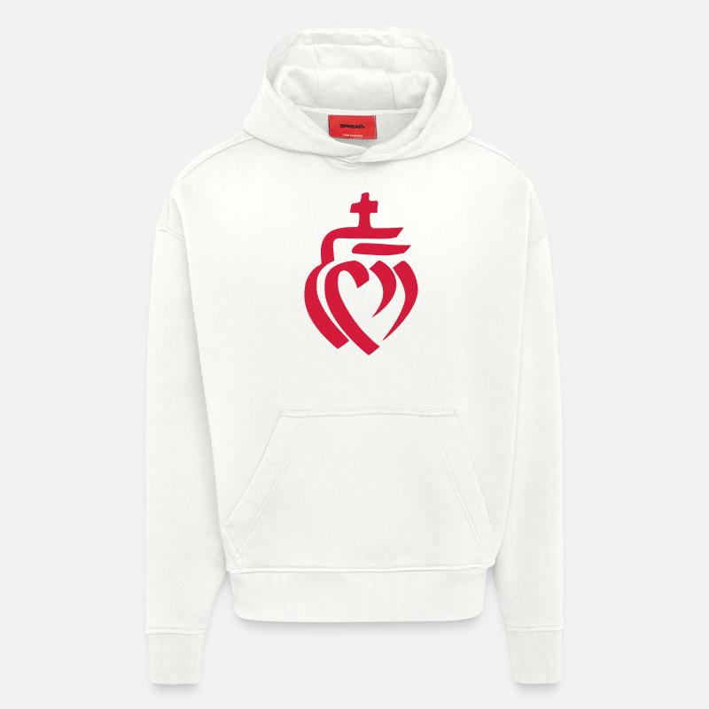 Herz Vendée Vendée - Hoodie- made by SPREAD  - OFF WHITE
