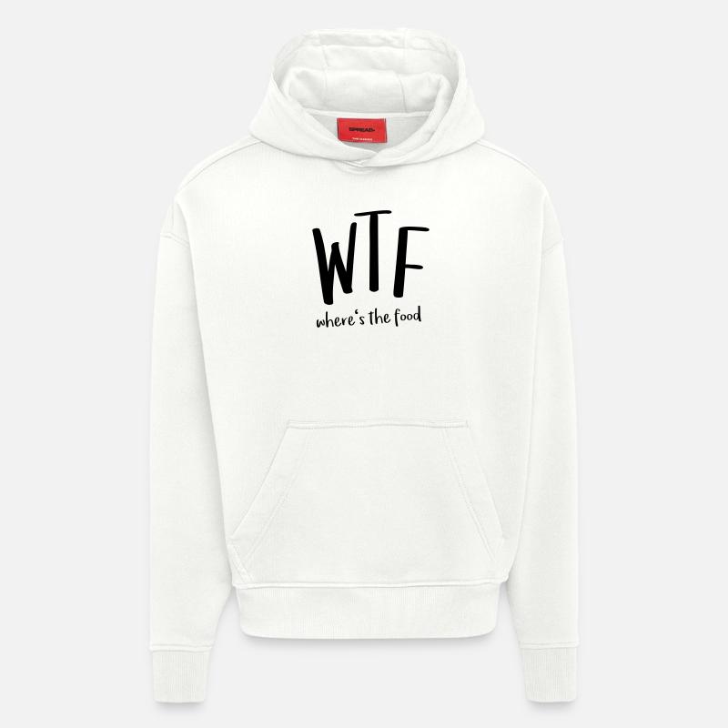 WTF - Hoodie- made by SPREAD  - OFF WHITE