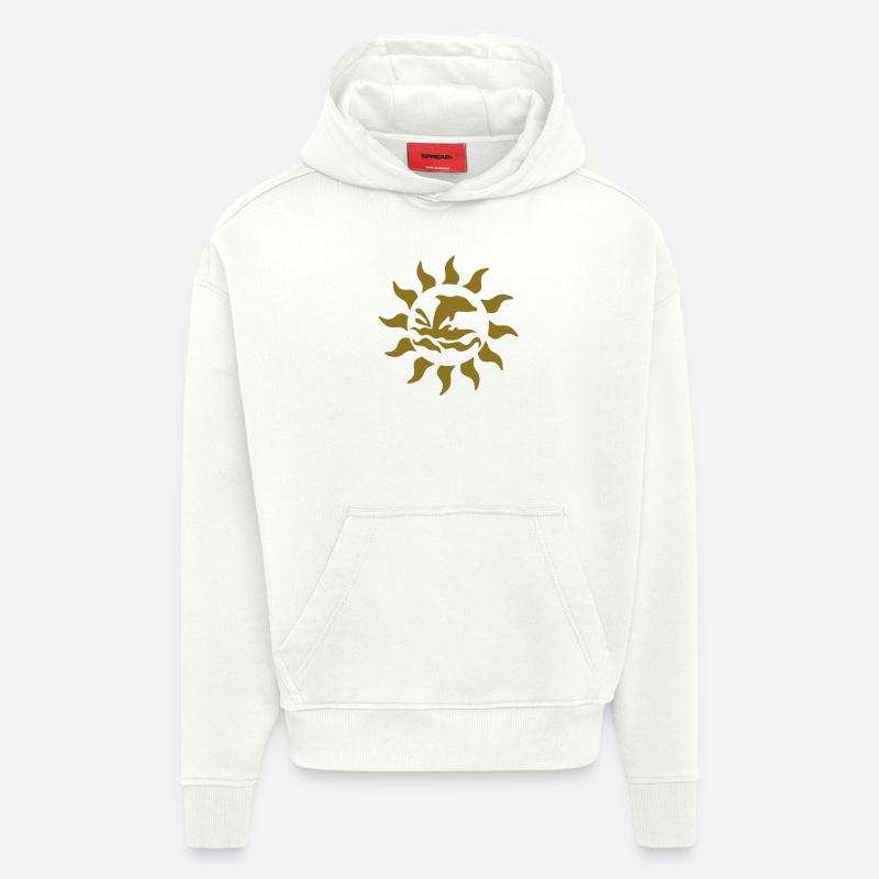 delfin sonne - Hoodie- made by SPREAD  - OFF WHITE