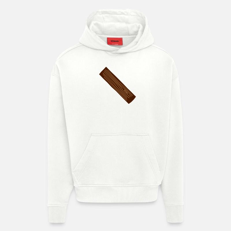 Plank - Sweat à capuche bio épais oversize fabriqué en UE - OFF WHITE