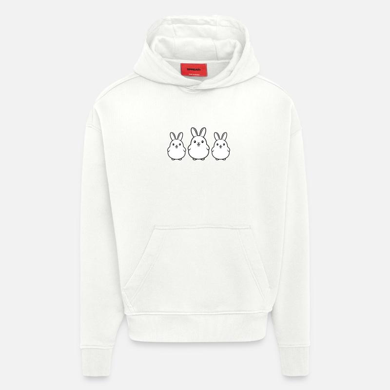 Hasen Team Ostern Lustig - Hoodie- made by SPREAD  - OFF WHITE