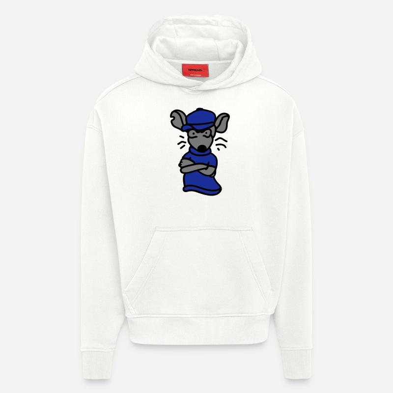 Coole Ratte - Gangster - Hoodie- made by SPREAD  - OFF WHITE