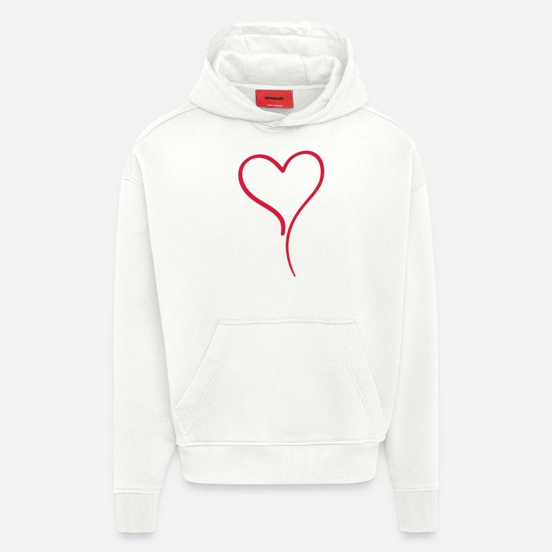 herz - Hoodie- made by SPREAD  - OFF WHITE