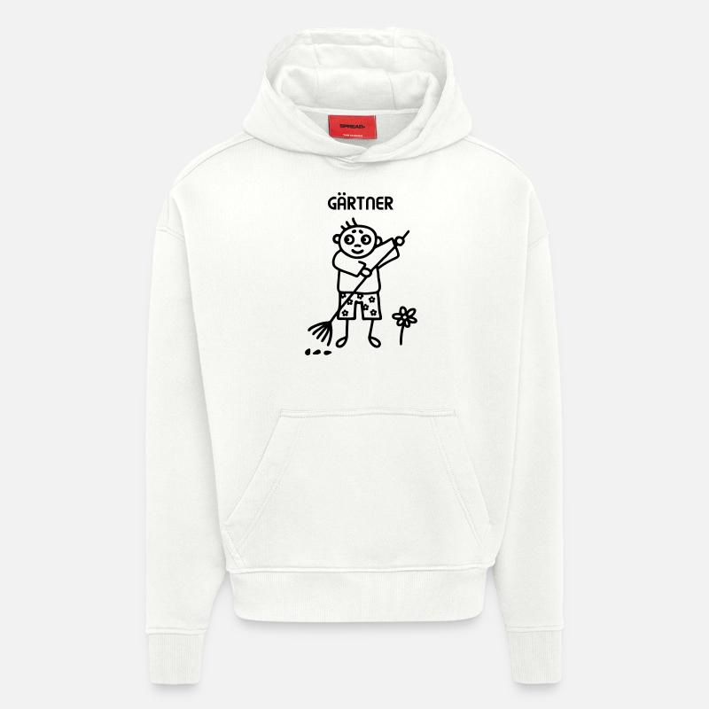 Gärtner - Gartenarbeit - Hoodie- made by SPREAD  - OFF WHITE