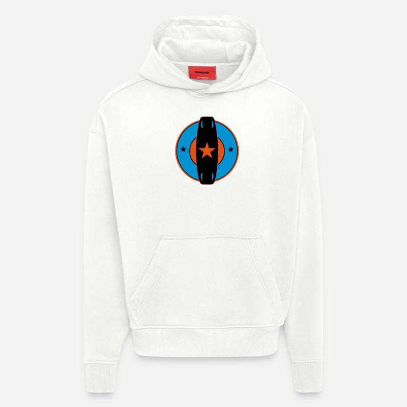 boarder_vec_3 de - Hoodie- made by SPREAD  - OFF WHITE