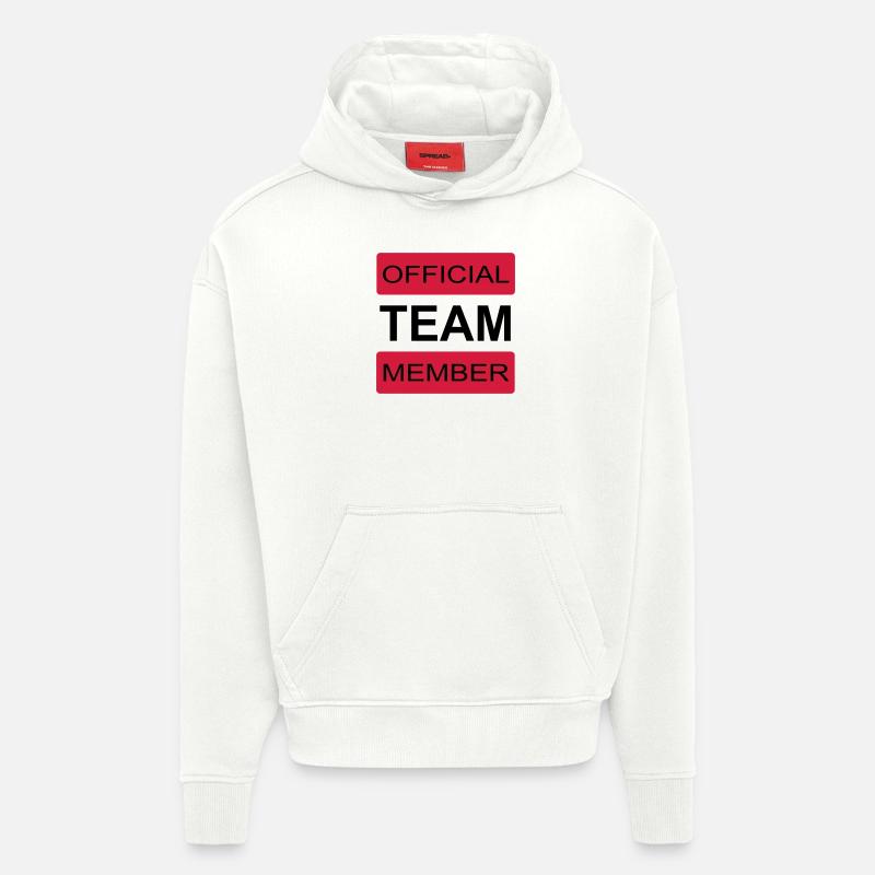 L’équipe - Sweat à capuche bio épais oversize fabriqué en UE - OFF WHITE