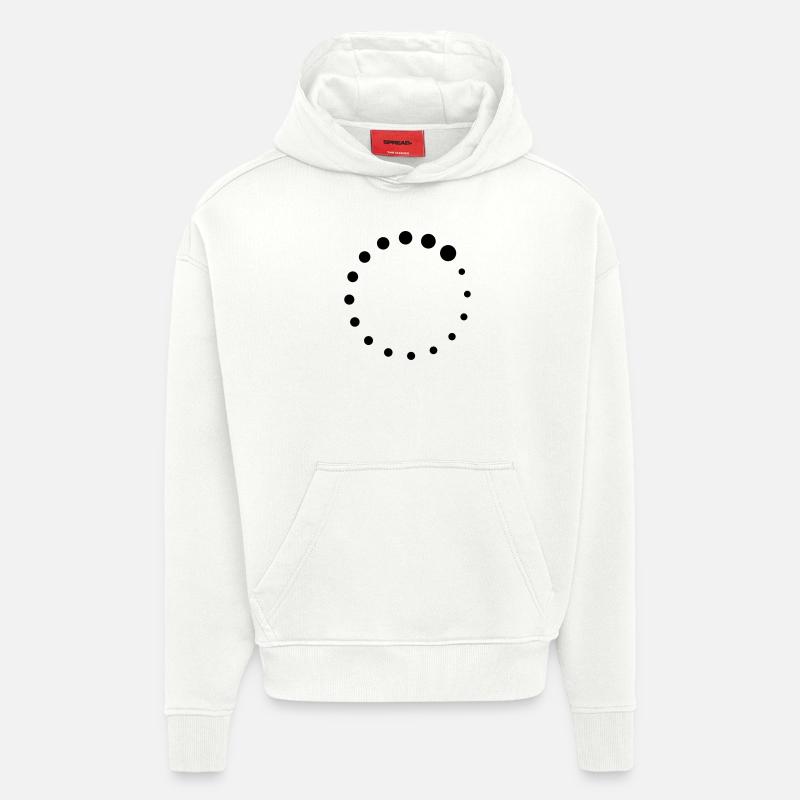 Loading Circle - Sweat à capuche bio épais oversize fabriqué en UE - OFF WHITE