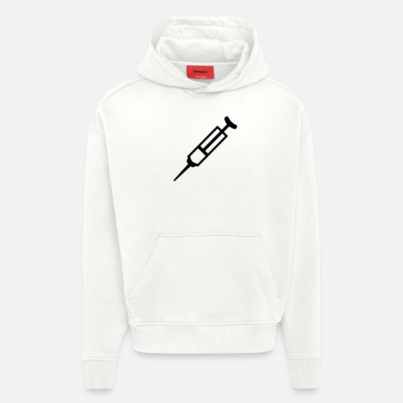 Spritze - Hoodie- made by SPREAD  - OFF WHITE