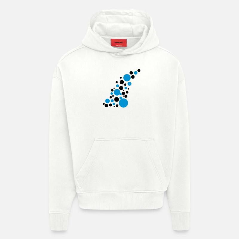 Circle points pattern design - Hoodie- made by SPREAD  - OFF WHITE