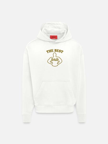 The best dad - Hoodie- made by SPREAD  - OFF WHITE
