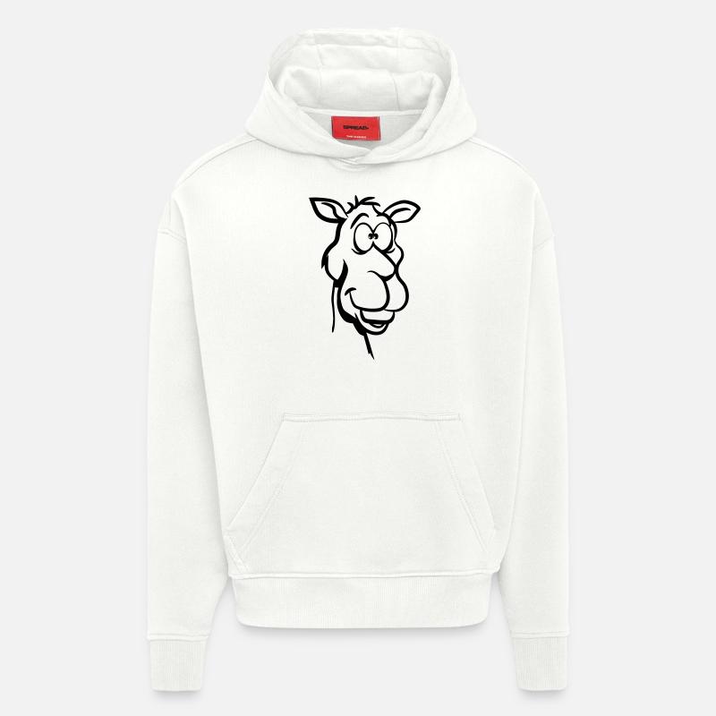 Kamel witzig tier lustig - Hoodie- made by SPREAD  - OFF WHITE