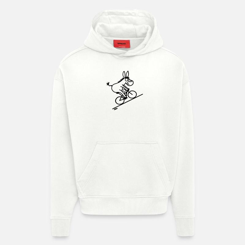 Drahtesel (klein) - Hoodie- made by SPREAD  - OFF WHITE
