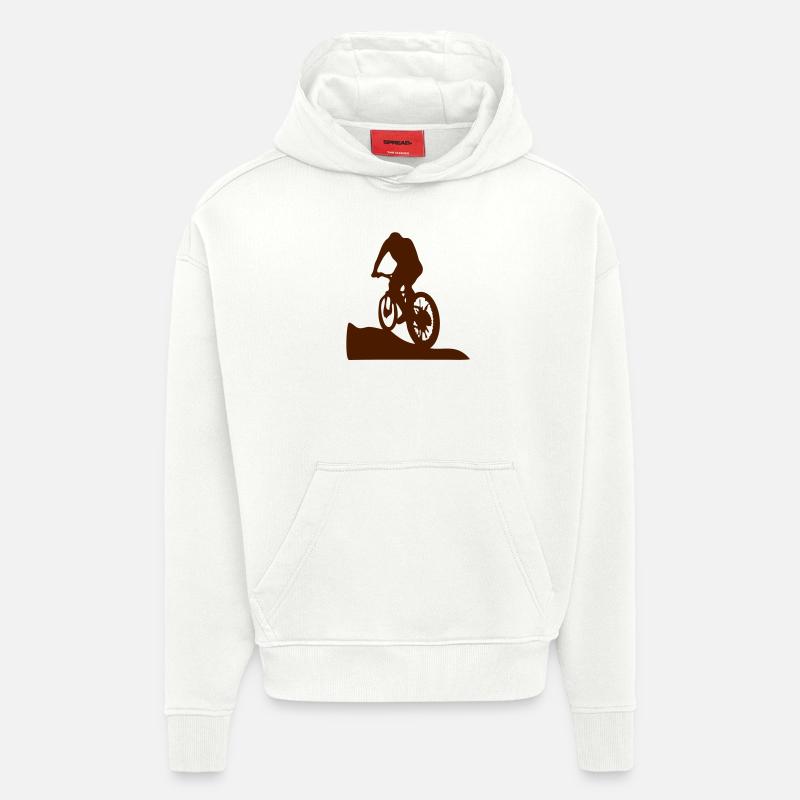 MTB Guy - Sweat à capuche bio épais oversize fabriqué en UE - OFF WHITE