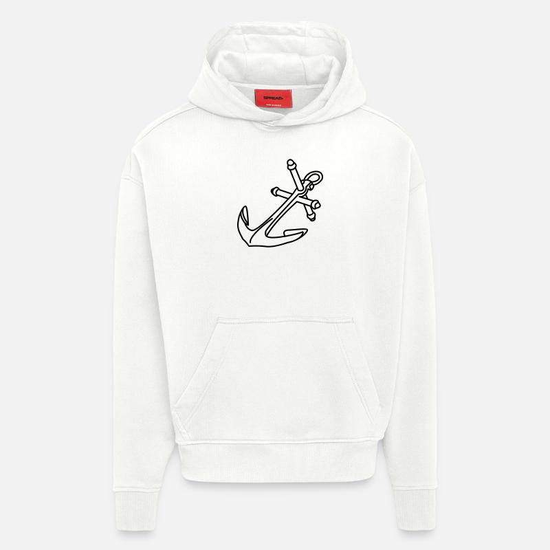 Anker - Hoodie- made by SPREAD  - OFF WHITE