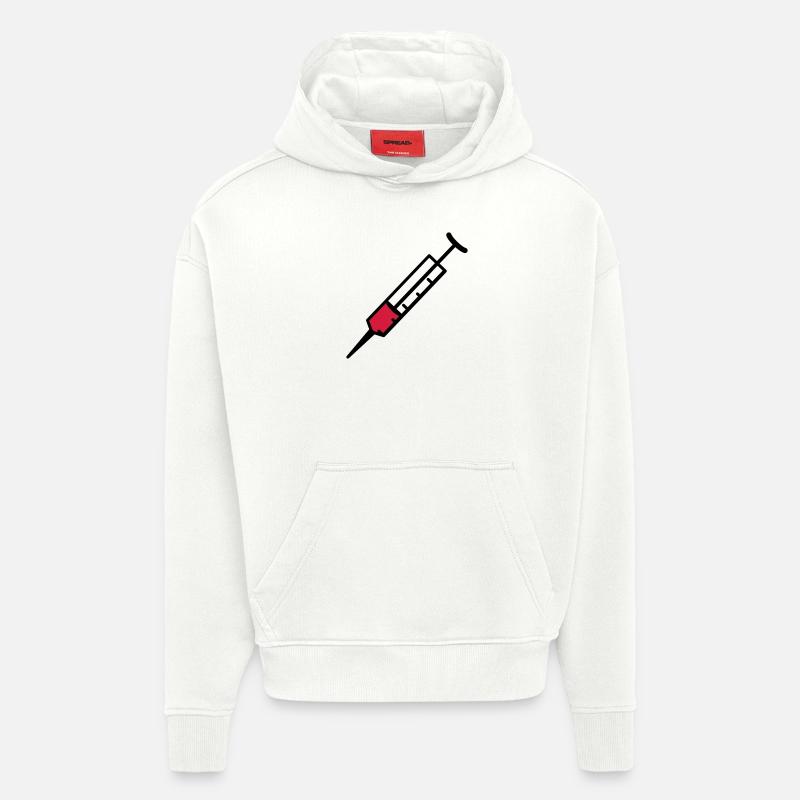Spritze 2farb - Hoodie- made by SPREAD - OFF WHITE