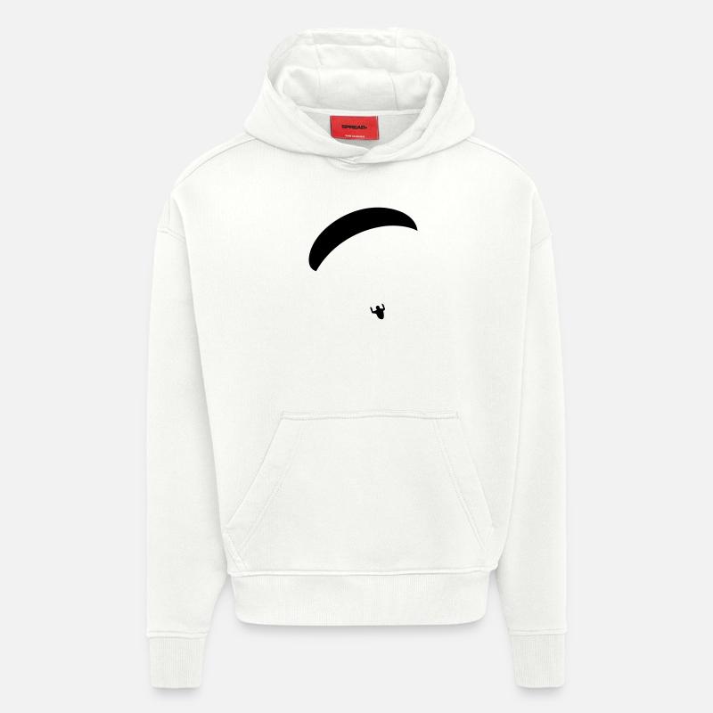 Paraglider - Sweat à capuche bio épais oversize fabriqué en UE - OFF WHITE