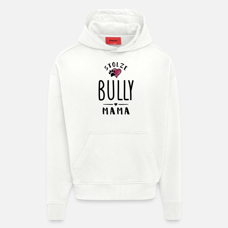 bully mama herz - Hoodie- made by SPREAD  - OFF WHITE