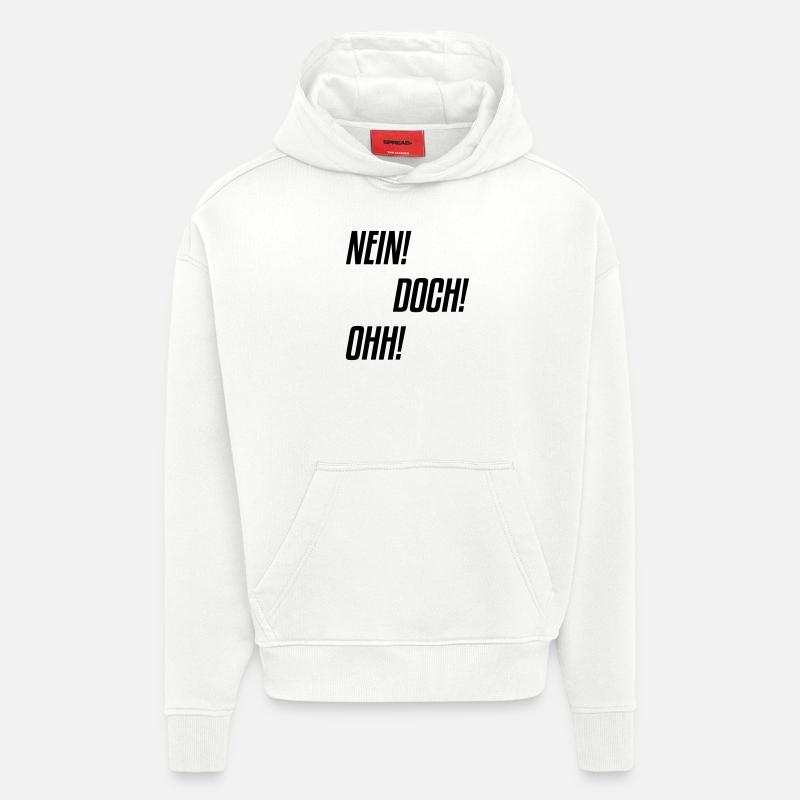 nein doch ohh - Hoodie- made by SPREAD  - OFF WHITE