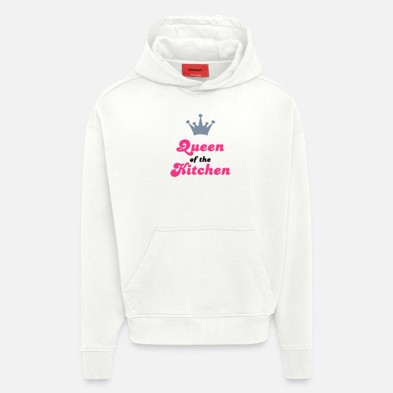 cuire - Sweat à capuche bio épais oversize fabriqué en UE - OFF WHITE