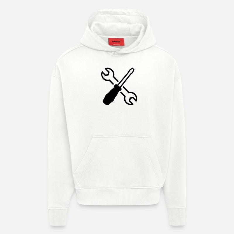 Werkzeug - Hoodie- made by SPREAD  - OFF WHITE