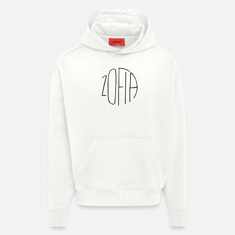 Zofia - Sweat à capuche bio épais oversize fabriqué en UE - OFF WHITE