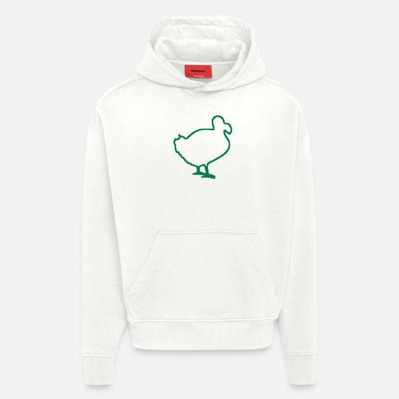 Dodo - Sweat à capuche bio épais oversize fabriqué en UE - OFF WHITE