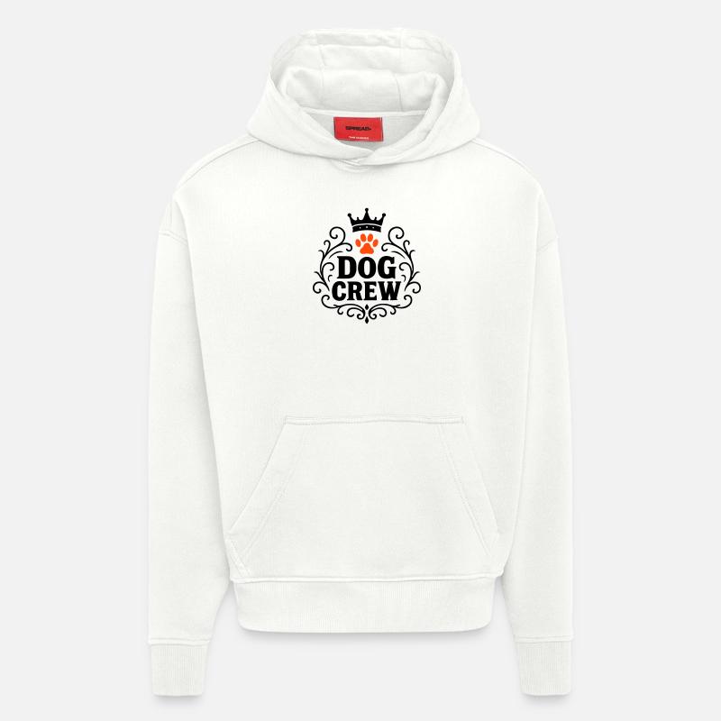 Équipage canin - Sweat à capuche bio épais oversize fabriqué en UE - OFF WHITE