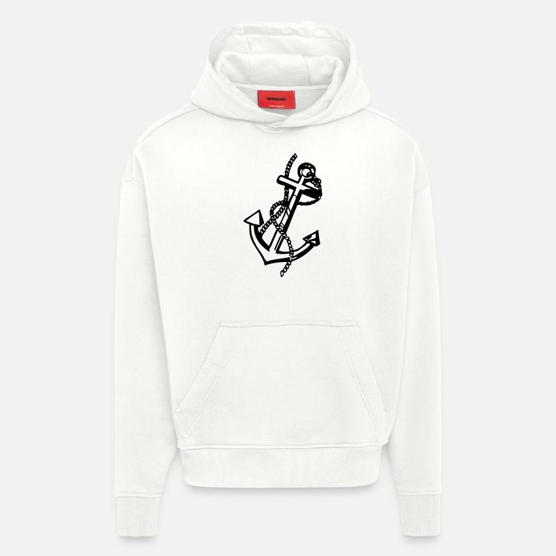 anker - Hoodie- made by SPREAD  - OFF WHITE