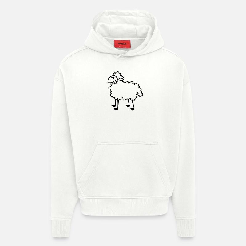 Schaf - Hoodie- made by SPREAD  - OFF WHITE