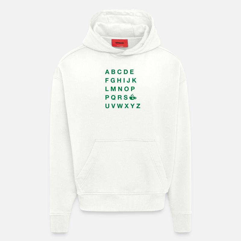 ABC-Tea - Hoodie- made by SPREAD  - OFF WHITE
