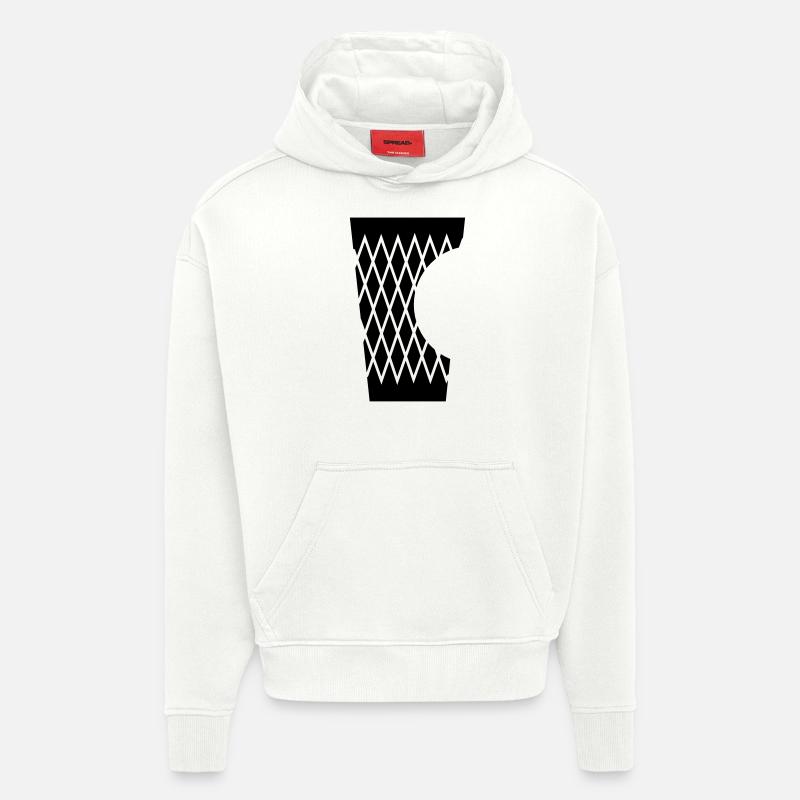 Geripptes mit Biss - Hoodie- made by SPREAD  - OFF WHITE