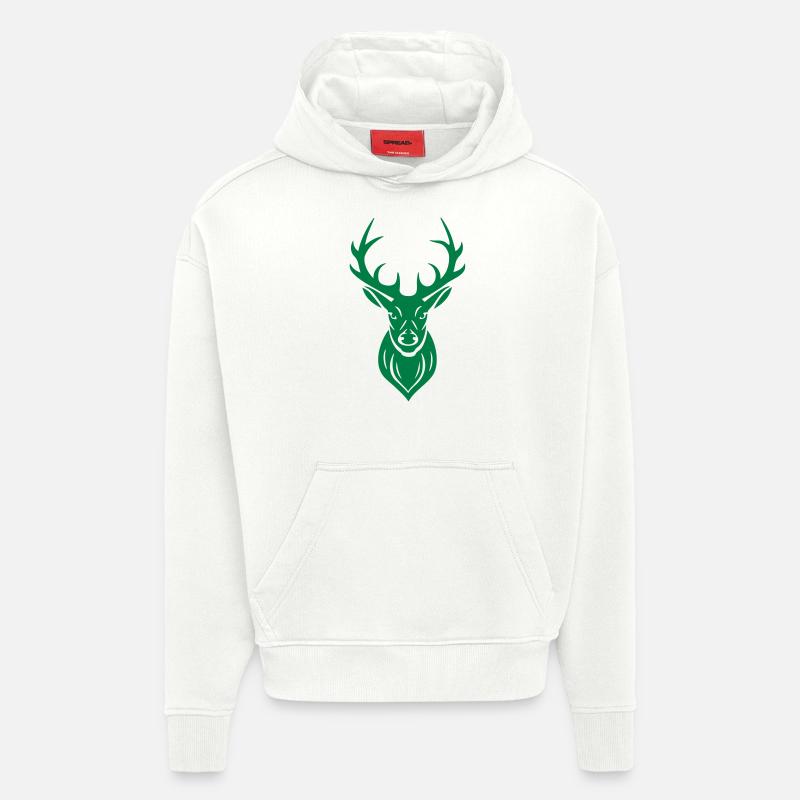 Hirsch Geweih - Hoodie- made by SPREAD  - OFF WHITE
