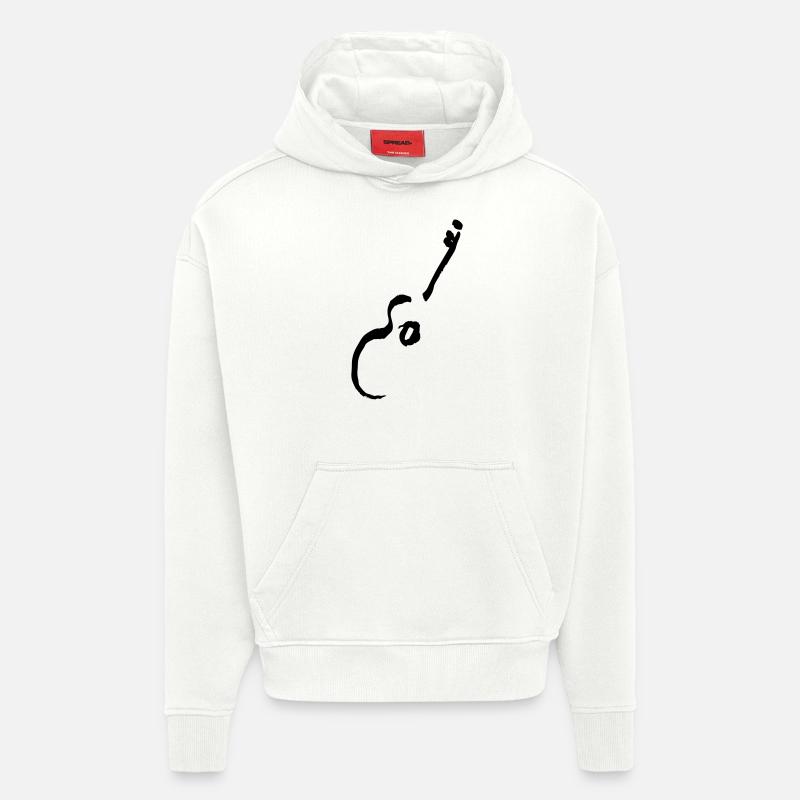 Gitarre - Hoodie- made by SPREAD  - OFF WHITE