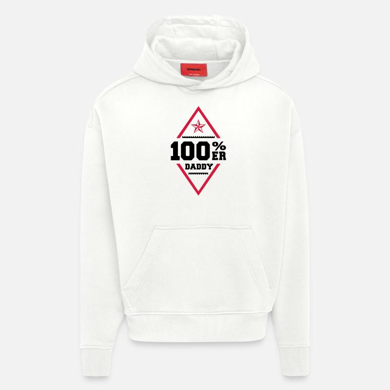 100% Daddy - Hoodie- made by SPREAD  - OFF WHITE