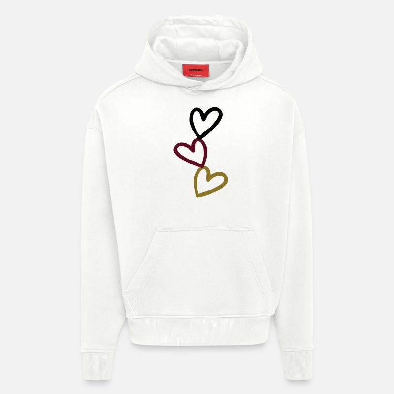 verknüpftes - Hoodie- made by SPREAD  - OFF WHITE