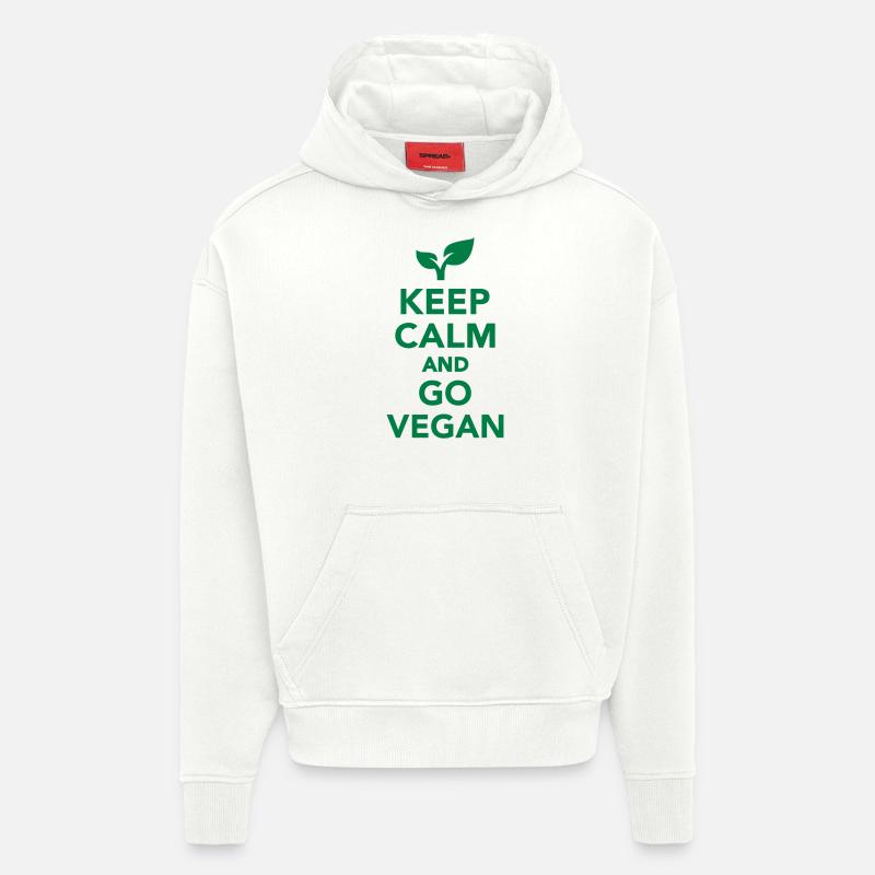 Vegan - Hoodie- made by SPREAD  - OFF WHITE