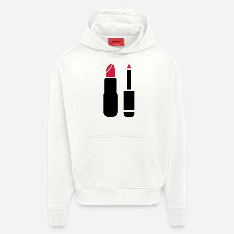 Make Up Kosmetik - Hoodie- made by SPREAD  - OFF WHITE