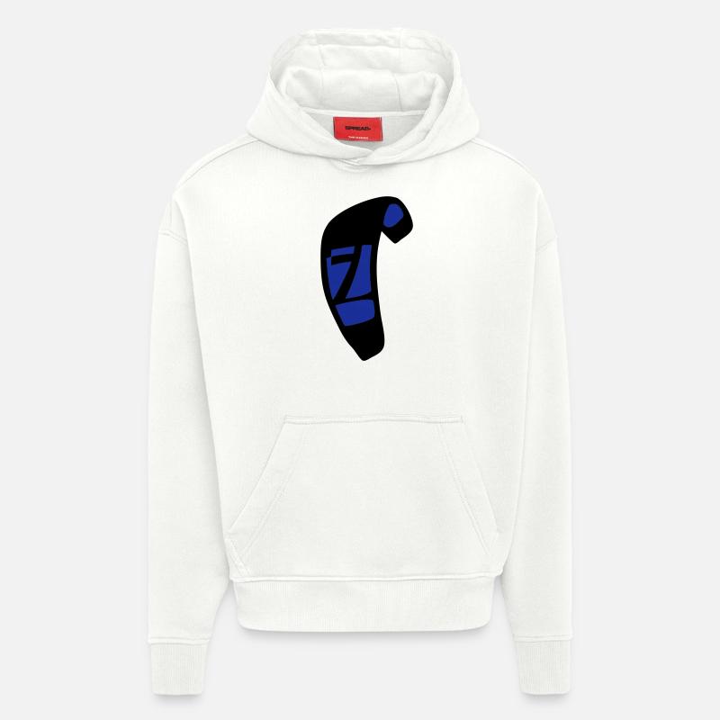 kite_n7_vec_2 de - Hoodie- made by SPREAD  - OFF WHITE