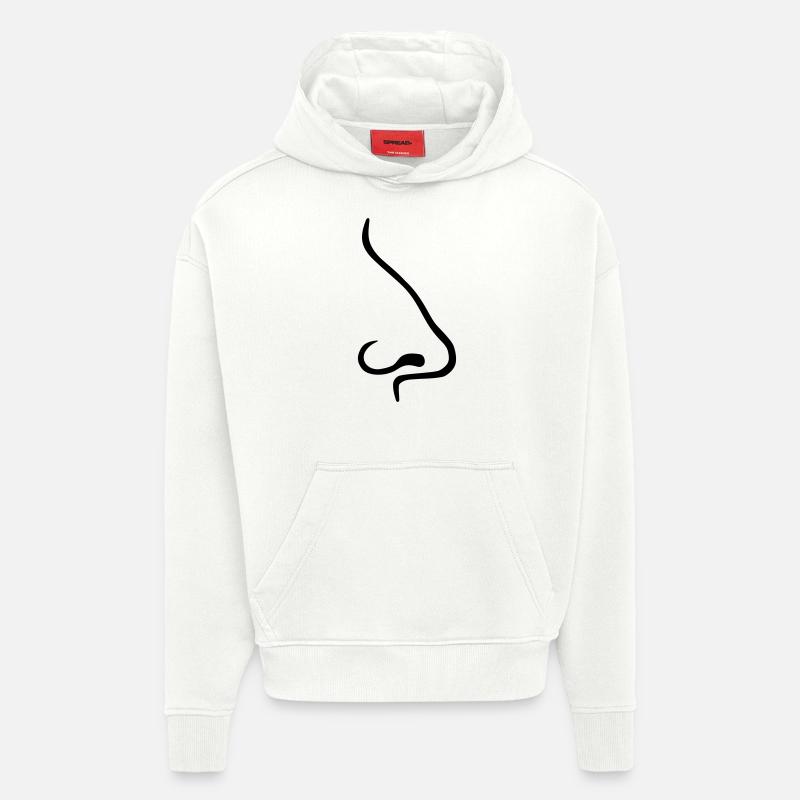 Nase - Hoodie- made by SPREAD - OFF WHITE