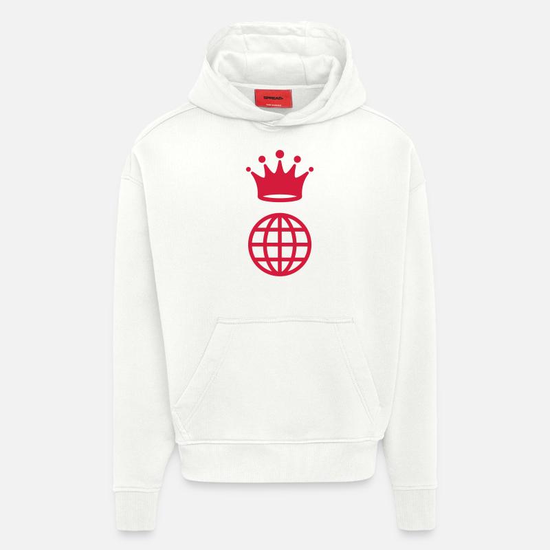 Webmaster Internet Web Geek Website - Sweat à capuche bio épais oversize fabriqué en UE - OFF WHITE