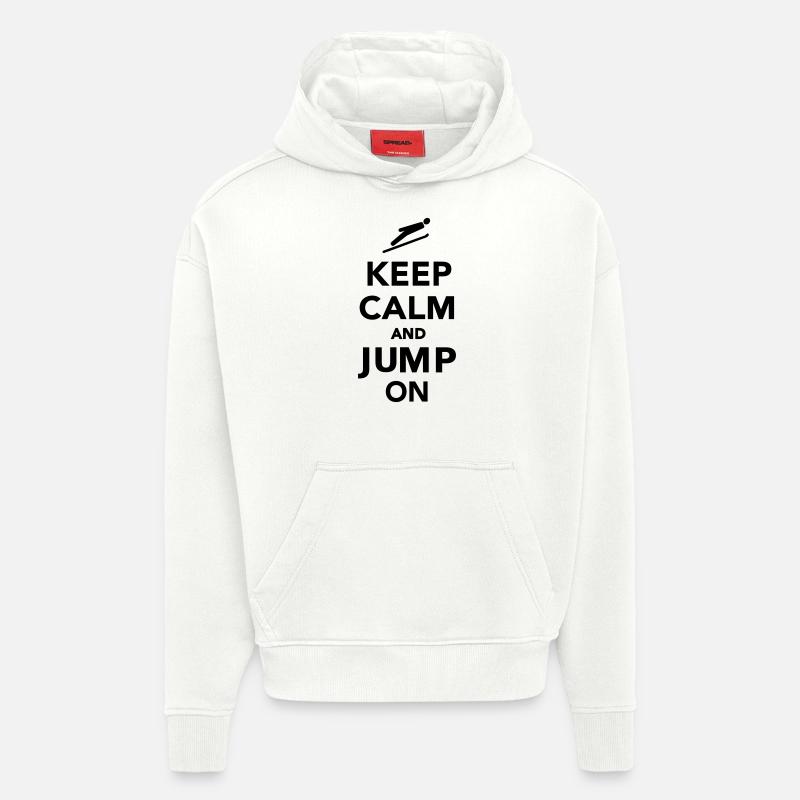 Skispringen - Hoodie- made by SPREAD  - OFF WHITE