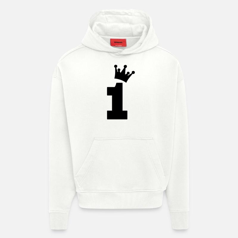 one 1 eins - Hoodie- made by SPREAD  - OFF WHITE