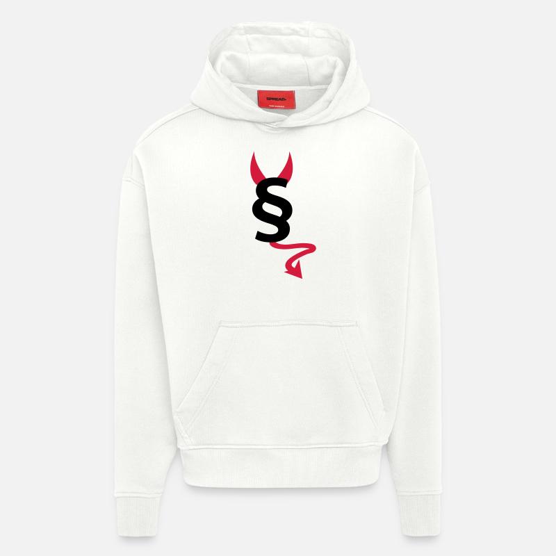 paragraph § - Sweat à capuche bio épais oversize fabriqué en UE - OFF WHITE