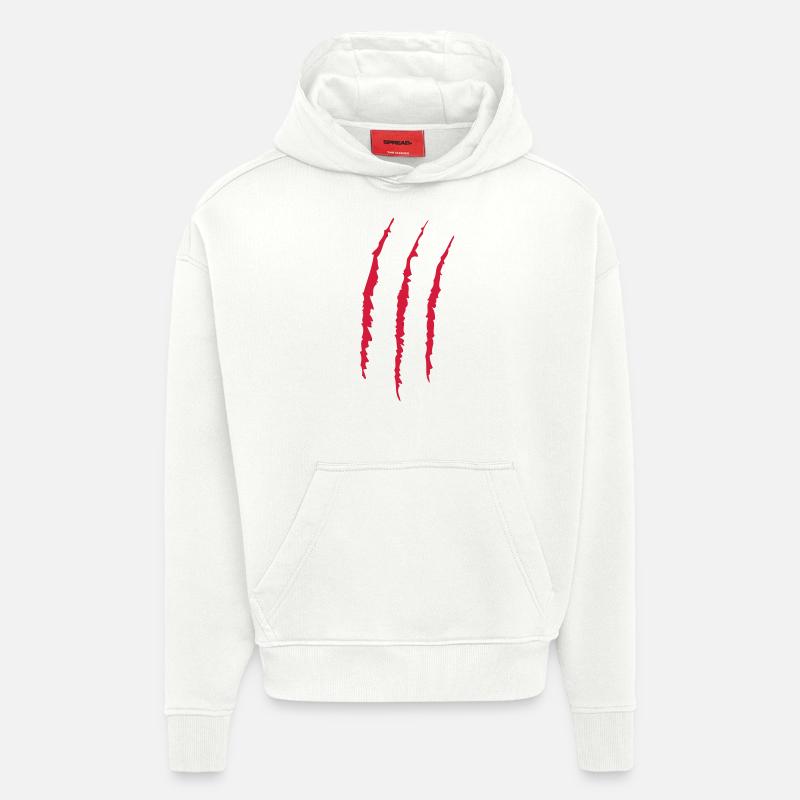 Kratzer - Hoodie- made by SPREAD  - OFF WHITE