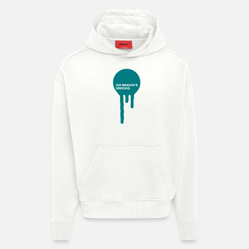 dreckig - Hoodie- made by SPREAD  - OFF WHITE