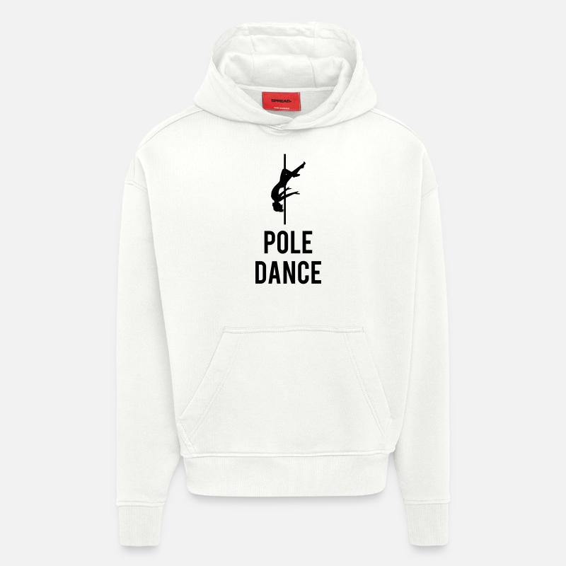 Pole Dance - Sweat à capuche bio épais oversize fabriqué en UE - OFF WHITE