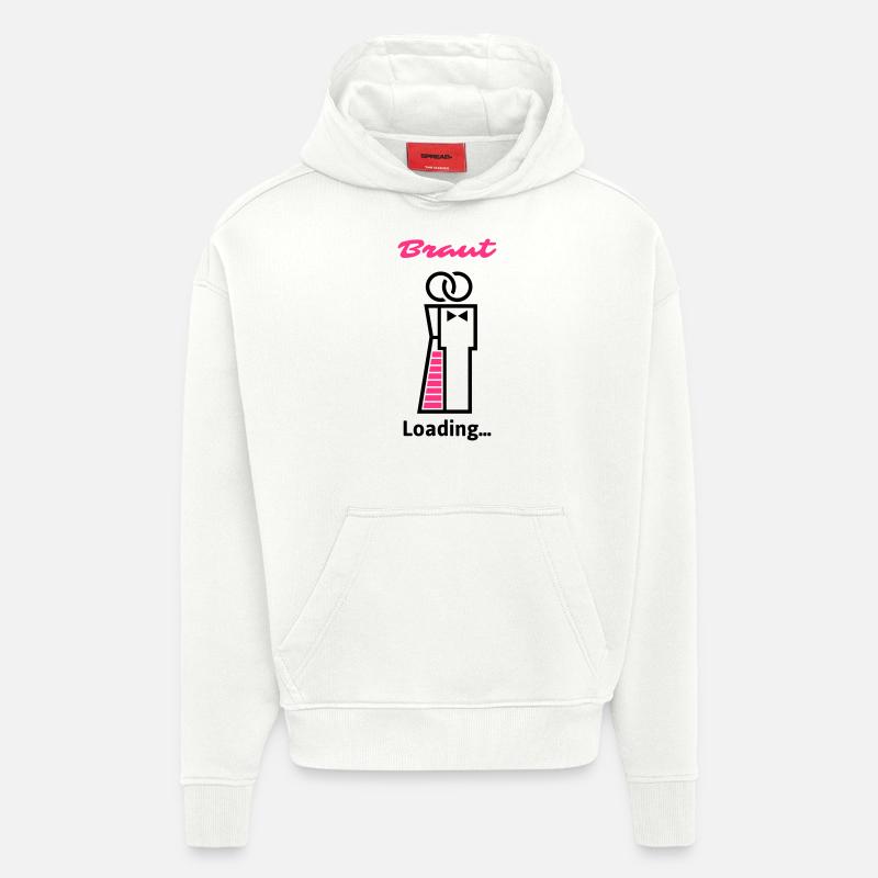 Bride Loading ... - Hoodie- made by SPREAD  - OFF WHITE
