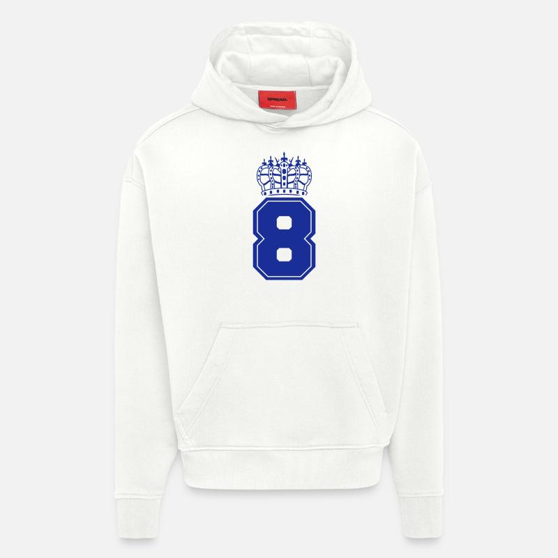 8 krone - Hoodie- made by SPREAD - OFF WHITE