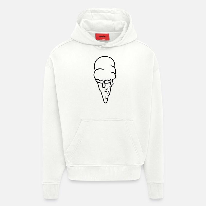 eis eiscreme - Hoodie- made by SPREAD  - OFF WHITE