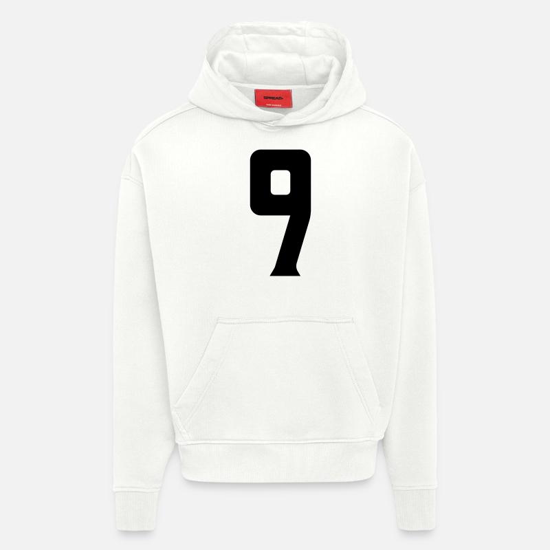 9 - Sweat à capuche bio épais oversize fabriqué en UE - OFF WHITE